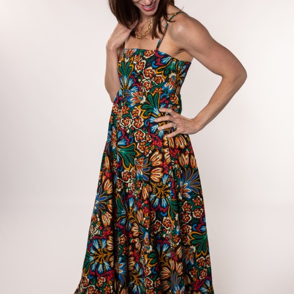 NWT Black Multi-Color Maxi Dress - Picture 5 of 5